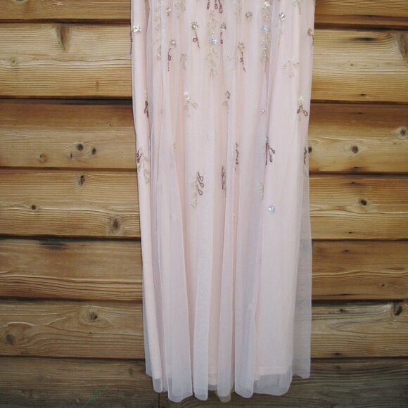 Mac Duggal 9136 EMBELLISHED HIGH NECK BUTTERFLY SLEEVE GOWN Dress - Picture 9 of 13